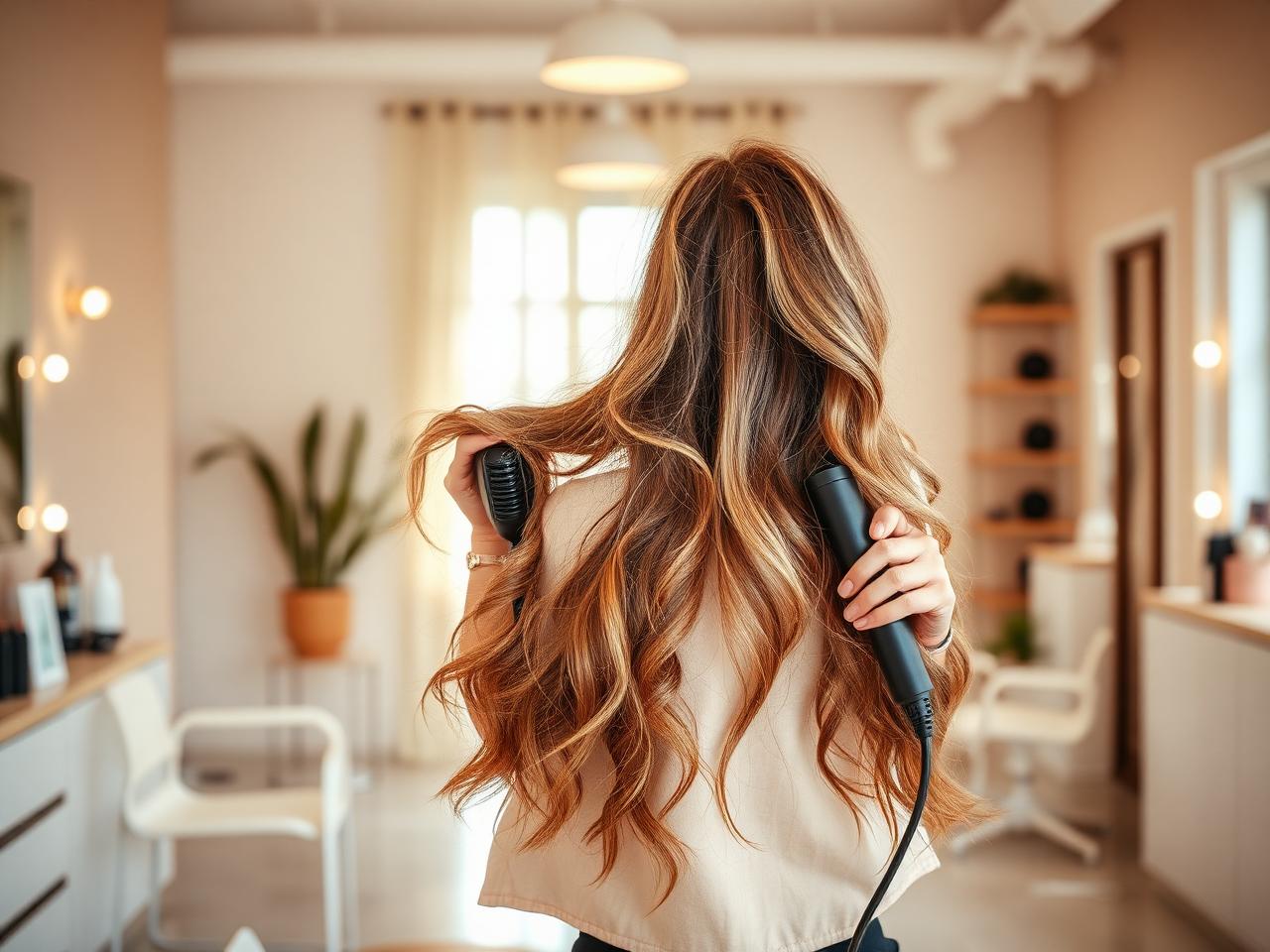 Wash, blow-dry and style